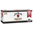 JIM BEAM DOUBLE SERVE WHITE 10 PACKS 375ML CANS