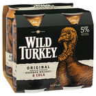 WILD TURKEY and COLA 5% 4 x 375ML CANS