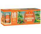 MATSOS GINGER BEER 10 PACK CANS