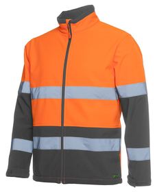 'JB' HiVis (Day and Night)  Water Resistant Softshell Jacket