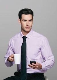 'AP Business' Mens Belair Long Sleeve Shirt