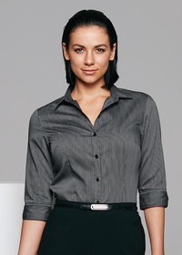 'AP Business' Ladies Henley � Sleeve Shirt