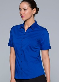 'AP Business' Ladies Mosman Short Sleeve Shirt