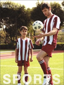 'Bocini' Kids Striped Football Jersey