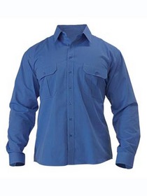 'Bisley Workwear' Long Sleeve Metro Shirt