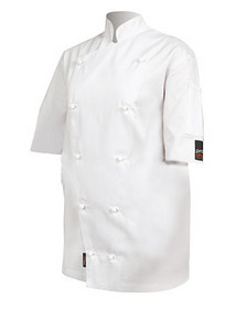 'Pro Chef' White Short Sleeve Chef Jacket