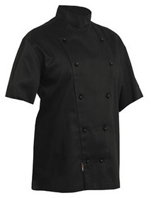 'Pro Chef' Black Short Sleeve Chef Jacket