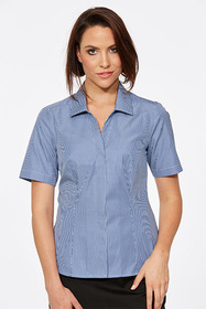 'Corporate Reflection' Ladies Classic Stripe Short Sleeve Shirt