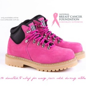 'She Wear' She Does Womens Safety Work Boot (Hiker Style) - Limited Edition Hot Pink