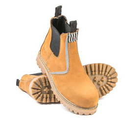 'She Wear' She Will Womens Safety Work Boot  (Pull On Style) - Wheat