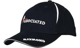 'Headwear Professionals' Brushed Heavy Cotton with Crown Inserts and Sandwich