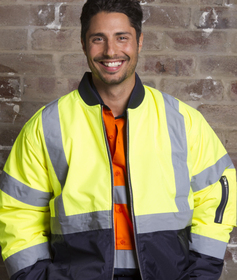 'Aussie Kings' Hi-Vis Optimus Flying Jacket with Reflective Tape