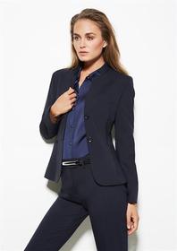 'Biz Corporate' Comfort Wool Stretch Ladies Short Jacket with Reverse Lapel