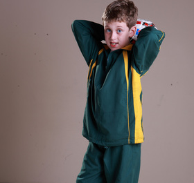 'Bocini' Kids Track Suit Jacket with Contrast Panels