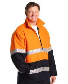 'Winning Spirit' HiVis Two Tone Bluey Safety Jacket with 3M Reflective Tape