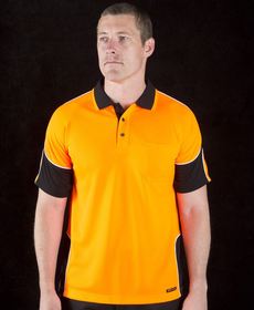 'JB' Hi Vis (Day Only) Short Sleeve Arm Panel Polo