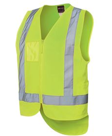 'JB' HiVis (Day/Night) Drop Tail H Pattern Vest