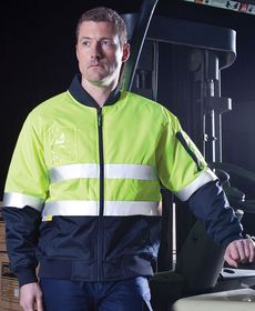 'JB' HiVis Day/Night Flying Jacket With Reflective Tape
