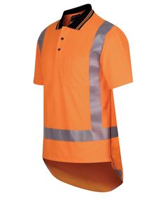 'JB' Hi Vis (Day and Night) Short Sleeve Non Cuff TTMC-W Traditional Polo