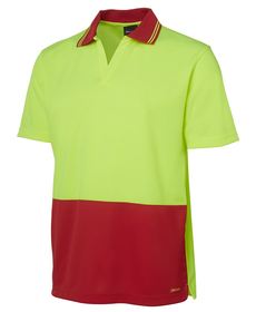 'JB' Mens HiVis (Day Only) Short Sleeve Non Button Polo
