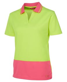 'JB' Ladies HiVis (Day Only) Short Sleeve Non Button Polo