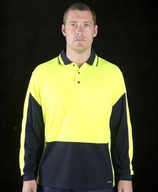 'JB' HiVis (Day Only) Long Sleeve Gap Polo
