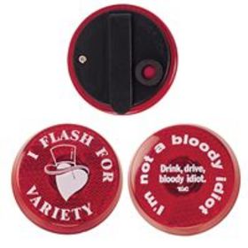 'Logo-Line' The Flasher Badge RedThe Flasher Badge Red
