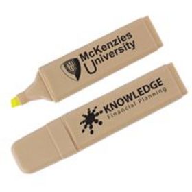 'Logo-Line' Recycled Yellow Highlight Marker