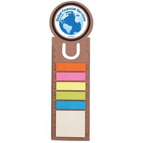 'Logo-Line' Circle Bookmark / Ruler with Noteflags