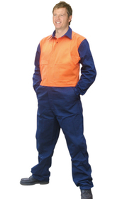 'Winning Spirit' High Visibility Cotton Drill Action Coverall Regular Size
