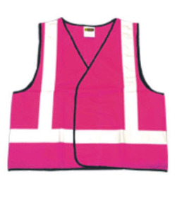 'On Site Safety'  PINK Taped Safety Vest
