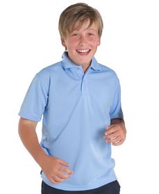 'JB' Kids Podium Short Sleeve Poly Polo