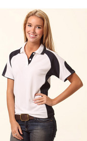 'Winning Spirit' Alliance Ladies CoolDry Contrast Polo with Sleeve Panels