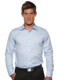 'Corporate Reflection' Mens Box Weave Long Sleeve Shirt