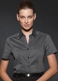 'Corporate Reflection' Ladies Argento Short Sleeve Shirt