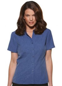 'Corporate Reflection' Ladies Climate Smart Short Sleeve Tailored Blouse