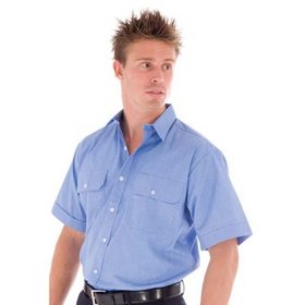 'DNC'  Polyester Cotton Short Sleeve Work Shirt