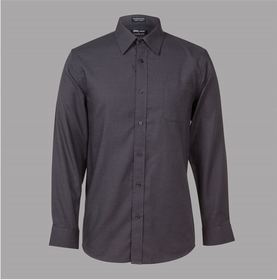 'JB' Mens Yarn Dyed Check Long Sleeve Shirt