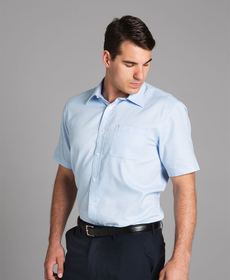 'JB' Mens Yarn Dyed Check Short Sleeve Shirt