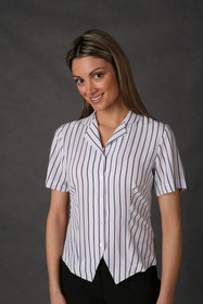 ** CLEARANCE ITEM ** 'LSJ' Freedom Stripe Ladies Shirt