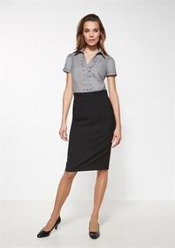 'Biz Corporate' Comfort Wool Stretch Ladies Waisted Pencil Skirt