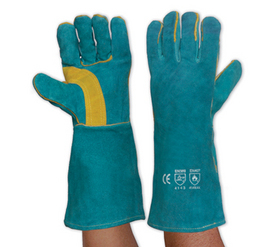 'Prochoice' South Paw Left Hand Pair - Green and Gold Kevlar Glove