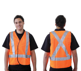 'Prochoice' Hi-Vis Safety Vest with 3M Reflective Tape Back X-Pattern