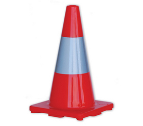 'Prochoice' Orange Hi-Vis Traffic Cone 450mm Height with Reflective Tape