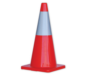 'Prochoice' Orange Hi-Vis Traffic Cone 700mm Height with Reflective Tape