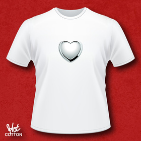 'Silver Heart' T-shirt