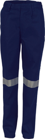 'DNC' Ladies Cotton Drill Cargo Pants with 3M Reflective Tape