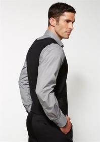 'Biz Corporate' Mens Cool Stretch Plain Peaked Vest with Knitted Back