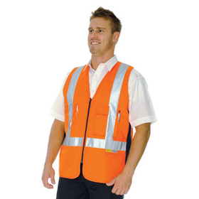 DNC' HiVis Day/Night Cross Back Cotton Safety Vest