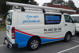 GOODS PLUMBING VEHICLE SIGNAGE  ddd